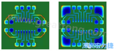 通過仿真，可以快速簡單地重新設(shè)計并計算不同圖形布局所得到的厚度均勻性-深圳宏力捷