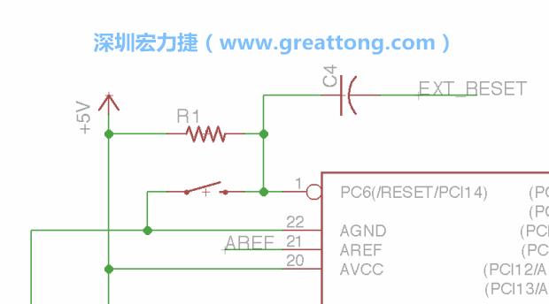 很多PCB設(shè)計者的設(shè)計不符合人體工學(xué)，他們使用很小的按鈕、不方便的元件配置和難以解讀的標(biāo)簽，千萬不要變成這樣！這次我們的設(shè)計有一個大小合適的重置按鈕（reset button）和可以清楚辨認(rèn)是否已經(jīng)接上電源的LED指示燈。