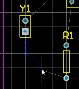  圖26 手動(dòng)布線檢查文檔工作區(qū)底部的層標(biāo)簽。